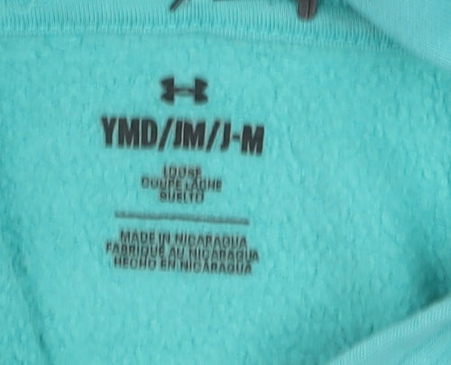 Under Armour Boys Blue Pullover Hoodie Medium - Project Rock Bull Logo