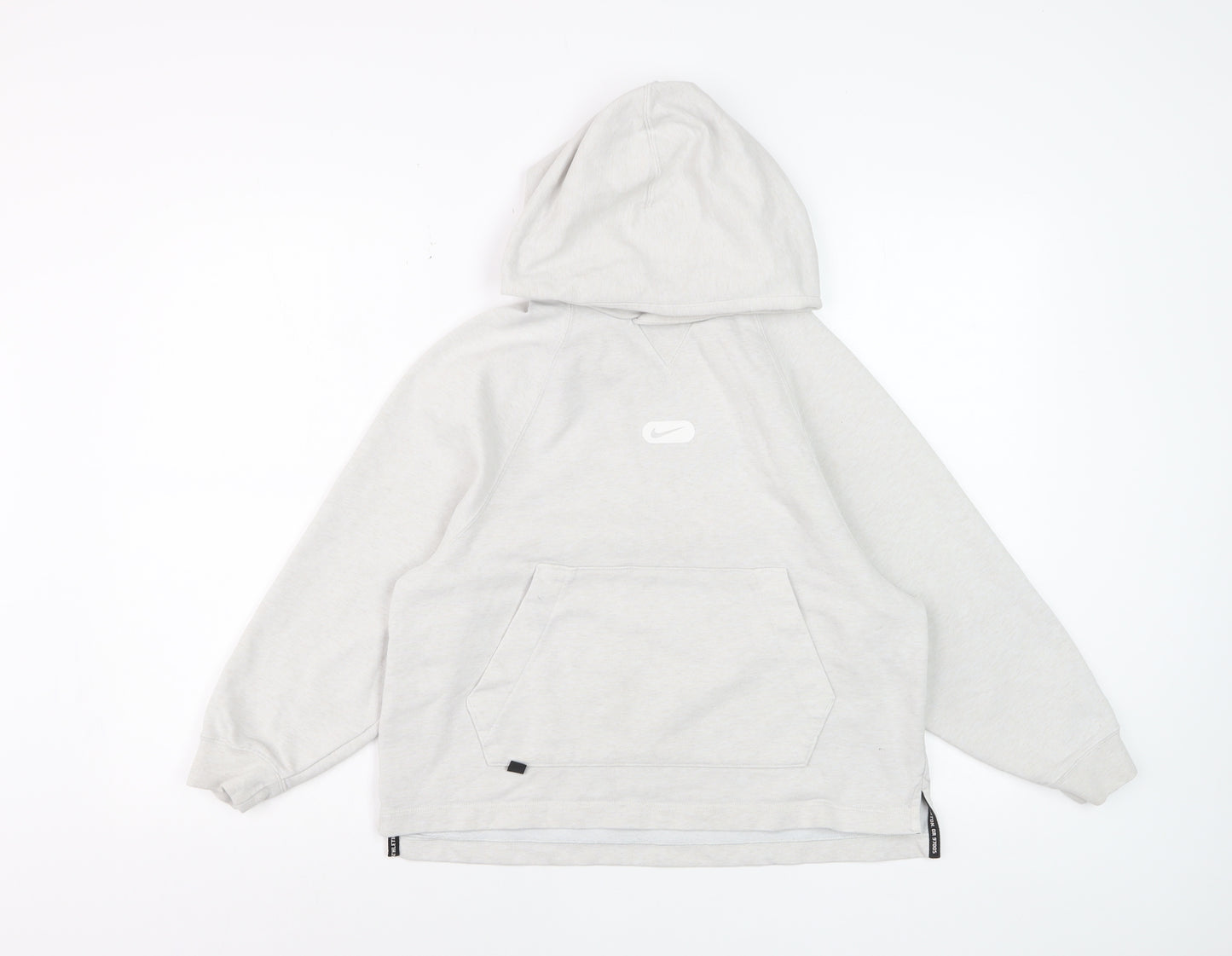 Nike Women’s Grey Dri-FIT Pullover Hoodie Size M Cotton Blend