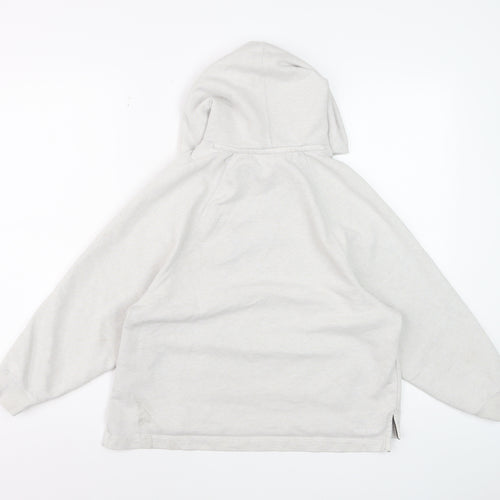 Nike Women’s Grey Dri-FIT Pullover Hoodie Size M Cotton Blend