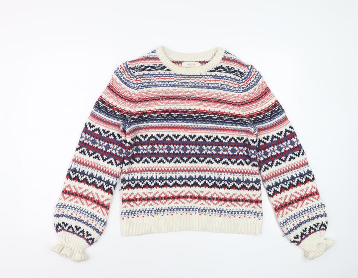 Marks and Spencer Women’s Multicoloured Fair Isle Jumper Size 10
