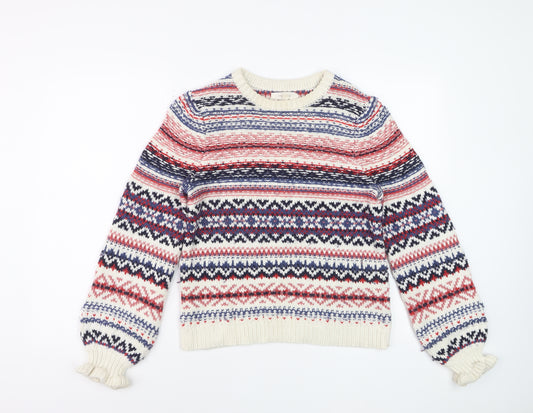 Marks and Spencer Women’s Multicoloured Fair Isle Jumper Size 10