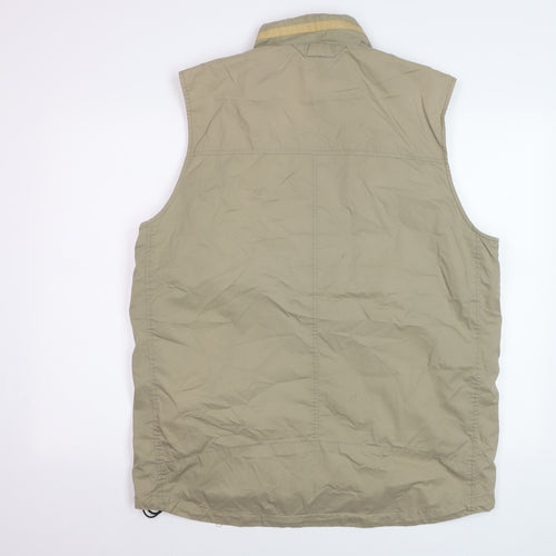 Brook Taverner Men's Beige Cotton Bodywarmer Gilet Size 44