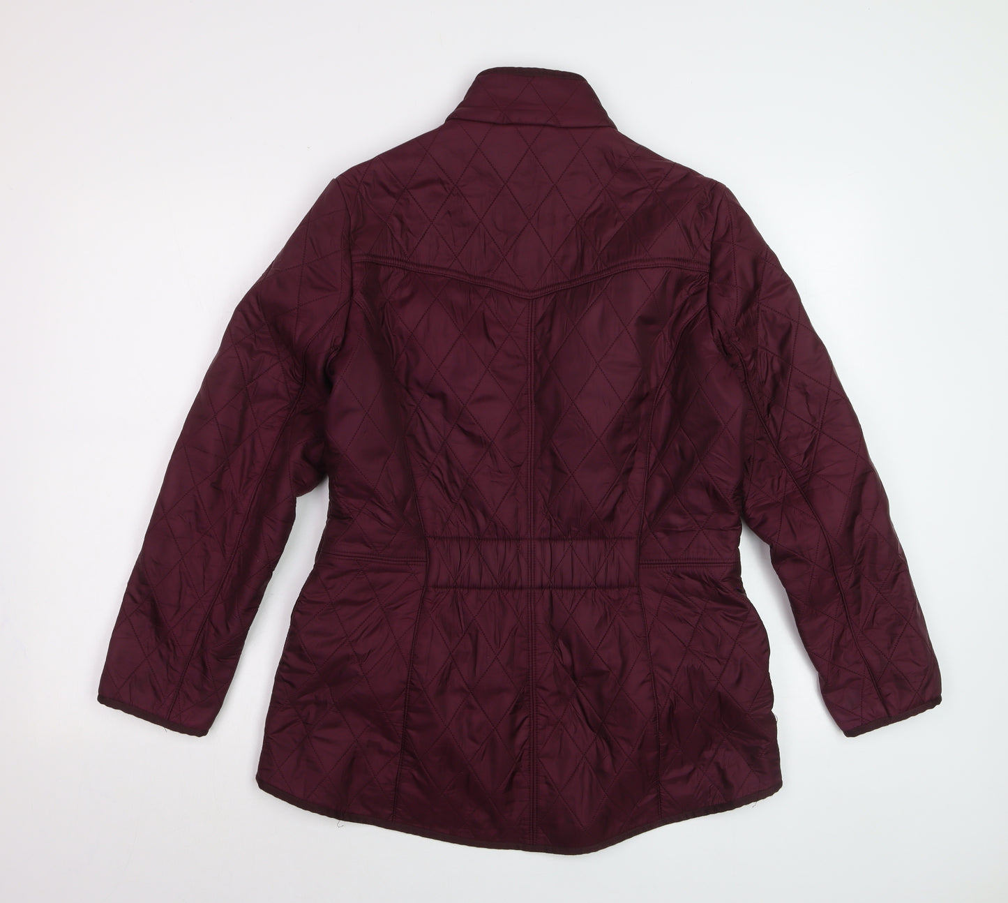 Barbour Womens Purple Quilted Mid-Length Jacket UK 12 Classic Outdoor