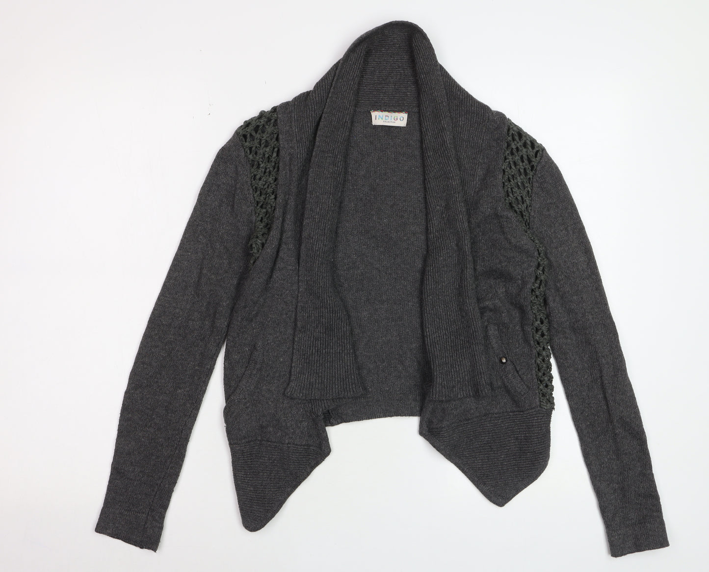 Marks and Spencer Women’s Grey Open Knit Cardigan Size 8