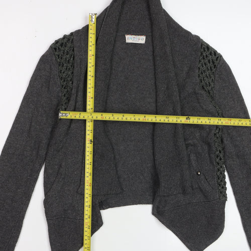 Marks and Spencer Women’s Grey Open Knit Cardigan Size 8