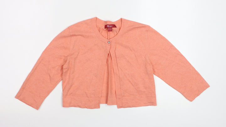 Monsoon Women’s Coral Cardigan Size 10 Button Detail Knitwear