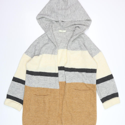 Marks and Spencer Women's Multicoloured Hooded Knit Cardigan Size S