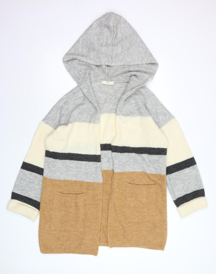Marks and Spencer Women's Multicoloured Hooded Knit Cardigan Size S