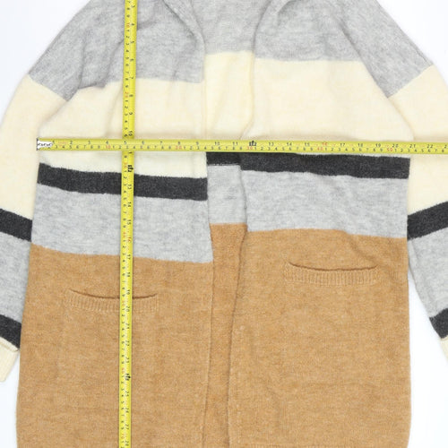 Marks and Spencer Women's Multicoloured Hooded Knit Cardigan Size S