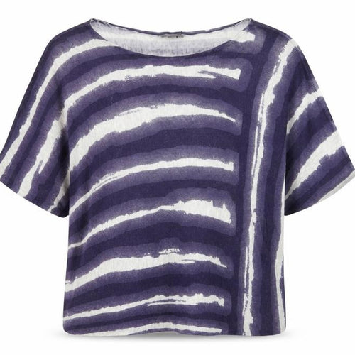 Phase Eight Women’s Purple Striped Relaxed Knit Jumper L