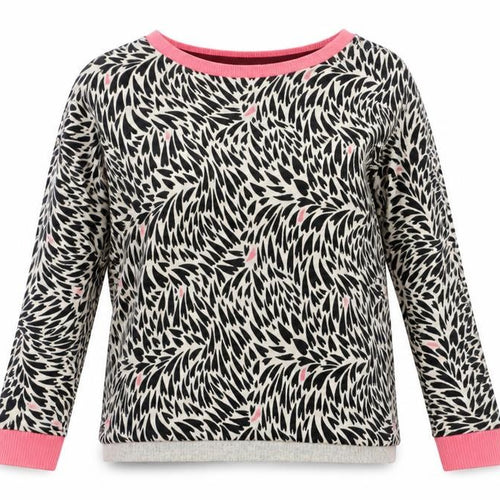 White Stuff Women’s Multicoloured Crew Neck Wool Cotton Jumper UK 14