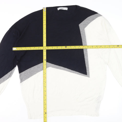 Zara Women Multicoloured Knit Pullover Jumper Size S