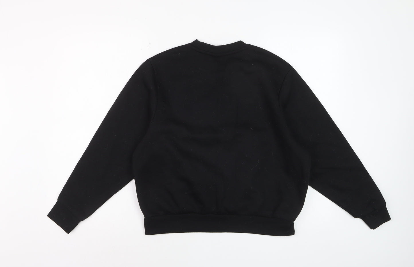 Slazenger Women Black Small Crew Neck Pullover Sweatshirt
