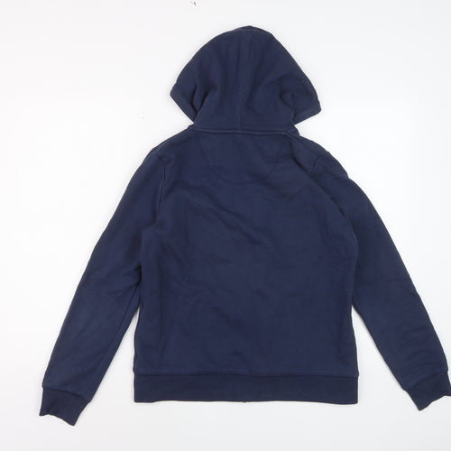 Crew Clothing Company Women's Navy Full Zip Hoodie Size 10 Cotton Blend