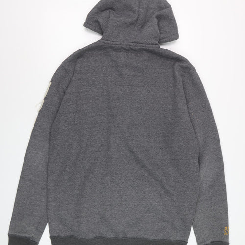 D555 Men's Grey Full Zip Hoodie 2XLT Big & Tall Fleece Sweatshirt