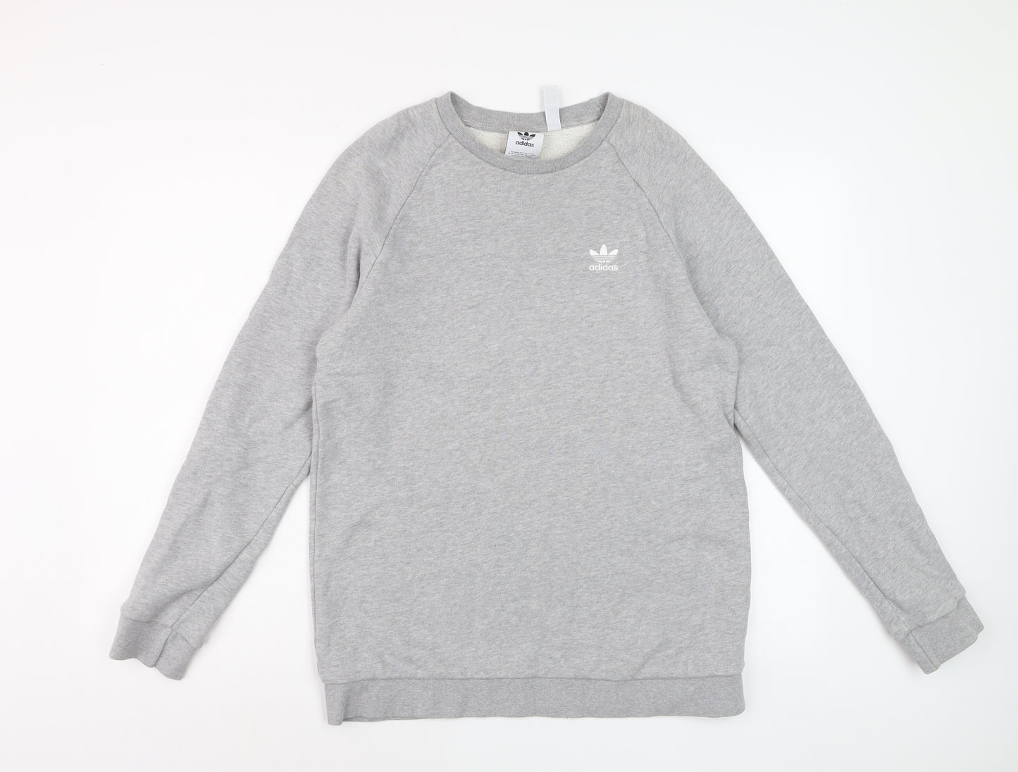 Adidas Men's Grey Crew Neck Pullover Sweatshirt Size M