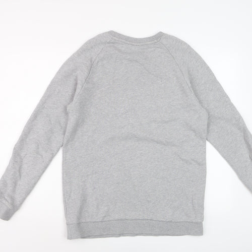 Adidas Men's Grey Crew Neck Pullover Sweatshirt Size M