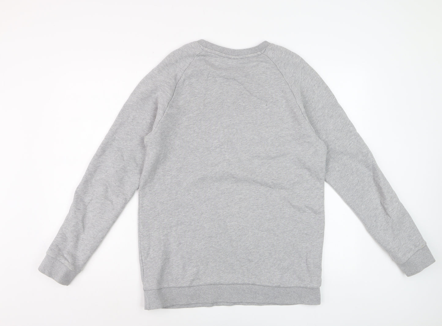 Adidas Men's Grey Crew Neck Pullover Sweatshirt Size M