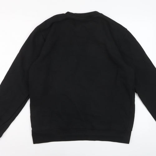 Lacoste Men’s Black Classic Fit Crew Neck Sweatshirt Size L