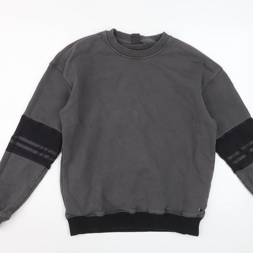 Lilybod Womens Grey Crew Neck Pullover Sweatshirt M Regular Fit