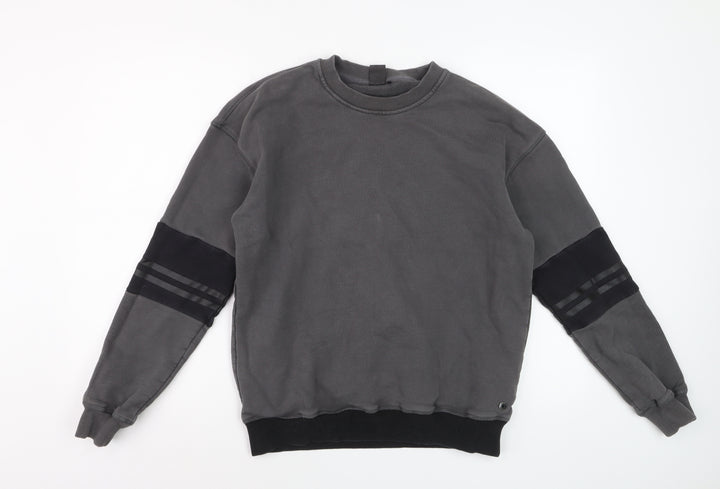 Lilybod Womens Grey Crew Neck Pullover Sweatshirt M Regular Fit