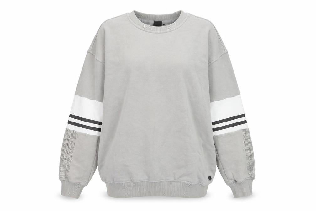 Front view of Lilybod Women Grey Crew Neck Pullover Sweatshirt XS Cotton