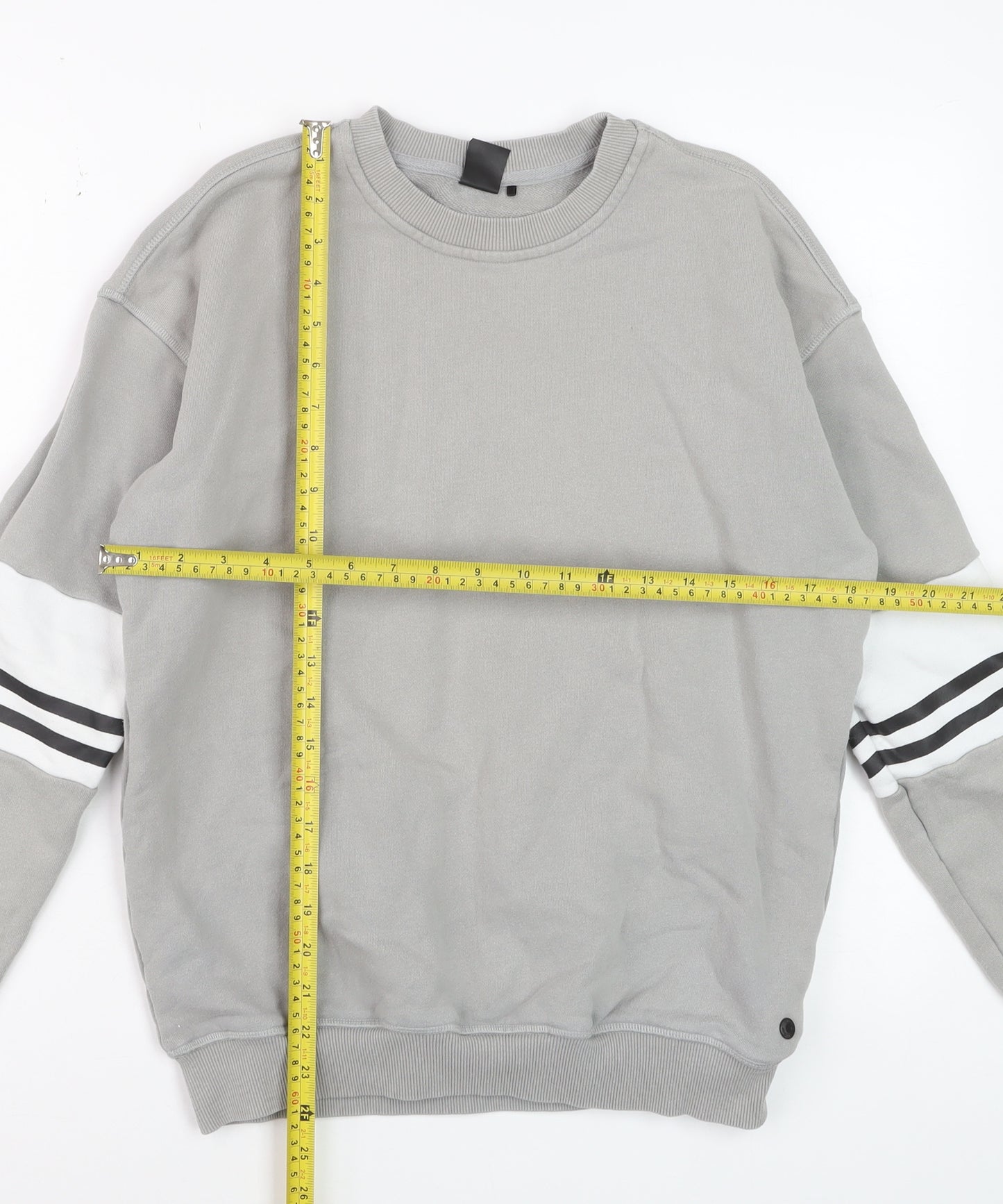Lilybod Women Grey Crew Neck Pullover Sweatshirt XS Cotton