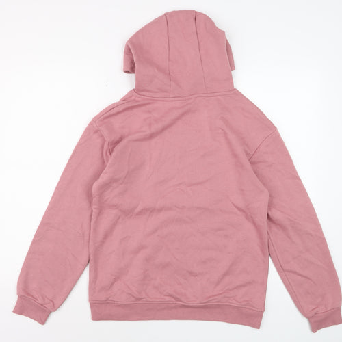 The Rolling Stones Girls Pink Pullover Hoodie 13-14 Years Graphic Print