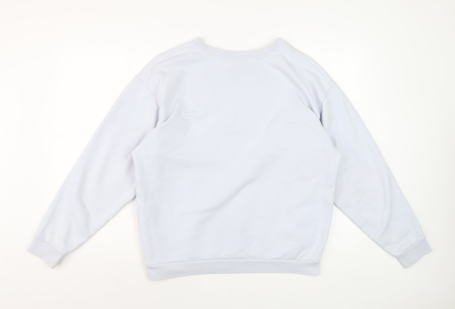 Slazenger Womens White Crew Neck Pullover Sweatshirt UK 12
