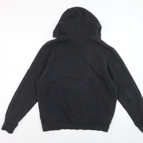 Nike Men's Black Pullover Hoodie M Regular Fit Fleece Sweatshirt