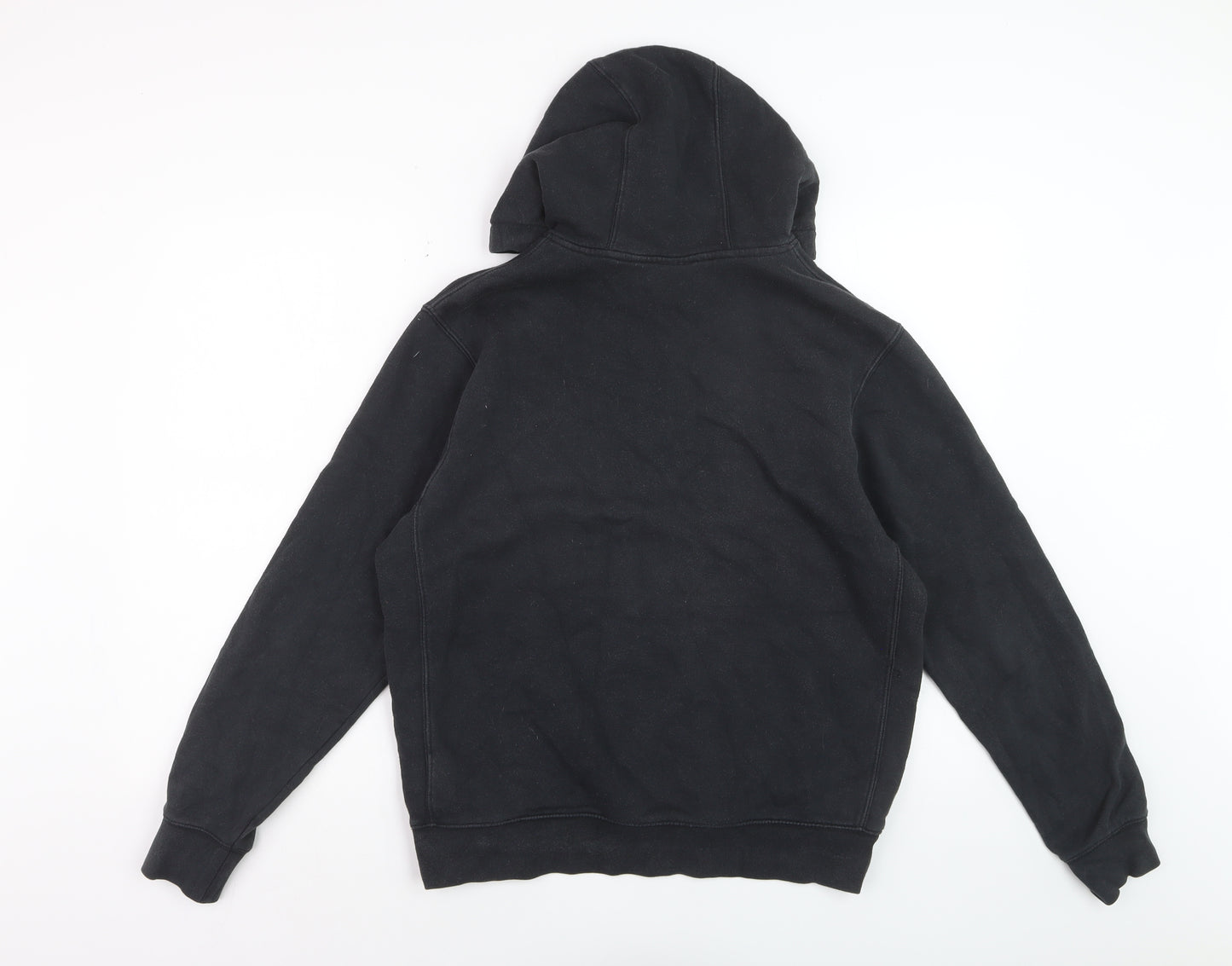 Nike Men's Black Pullover Hoodie M Regular Fit Fleece Sweatshirt