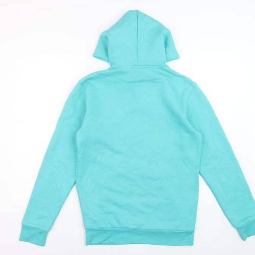 Adidas Womens XS Blue Pullover Hoodie Cotton Blend Casual