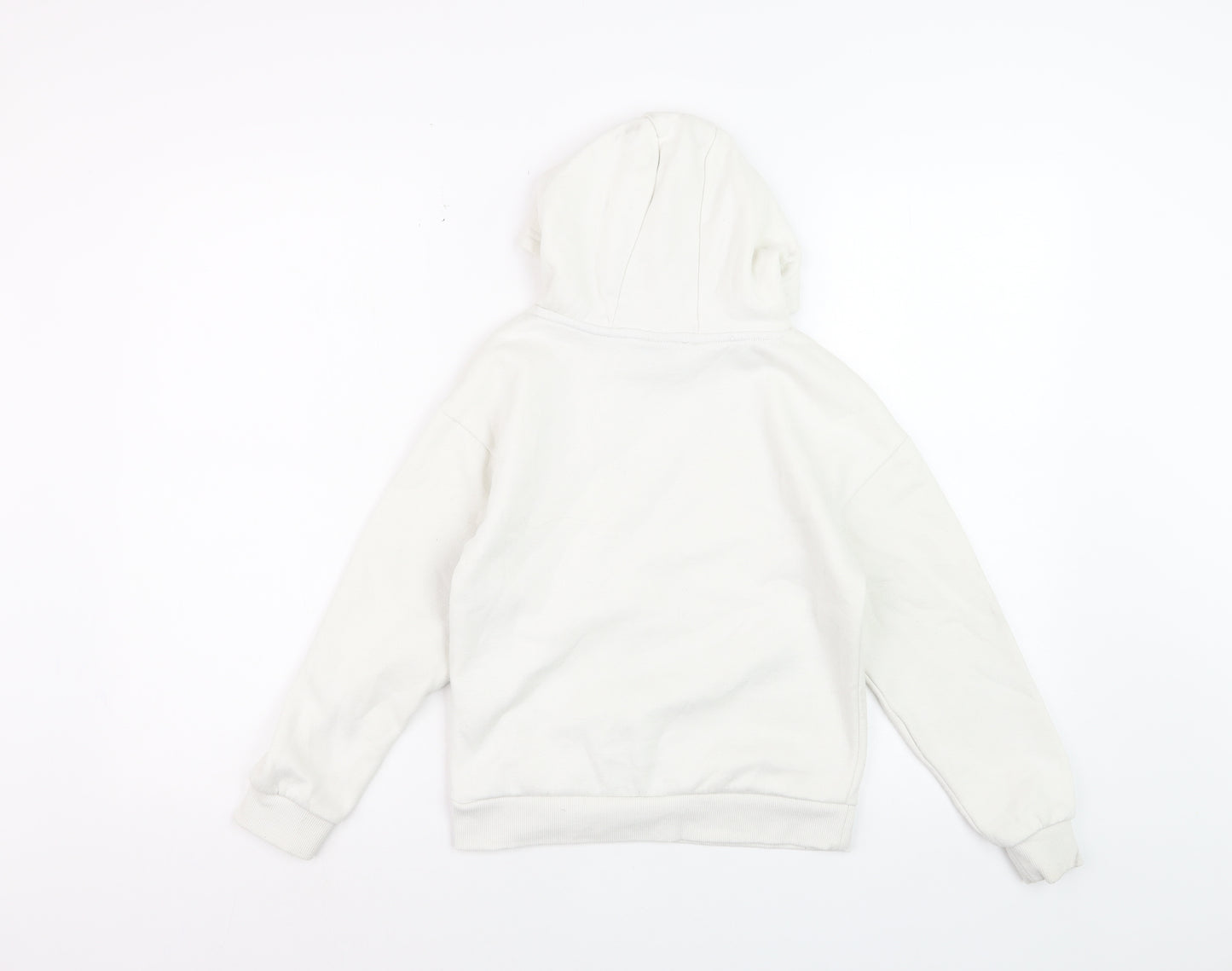 Disney Girls White Mickey Mouse Graphic Pullover Hoodie 8-9 Years