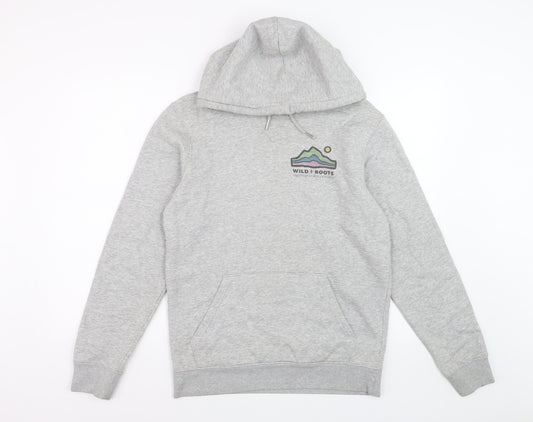 Banana Industries Mens Grey XS Pullover Hoodie Outdoor Graphic