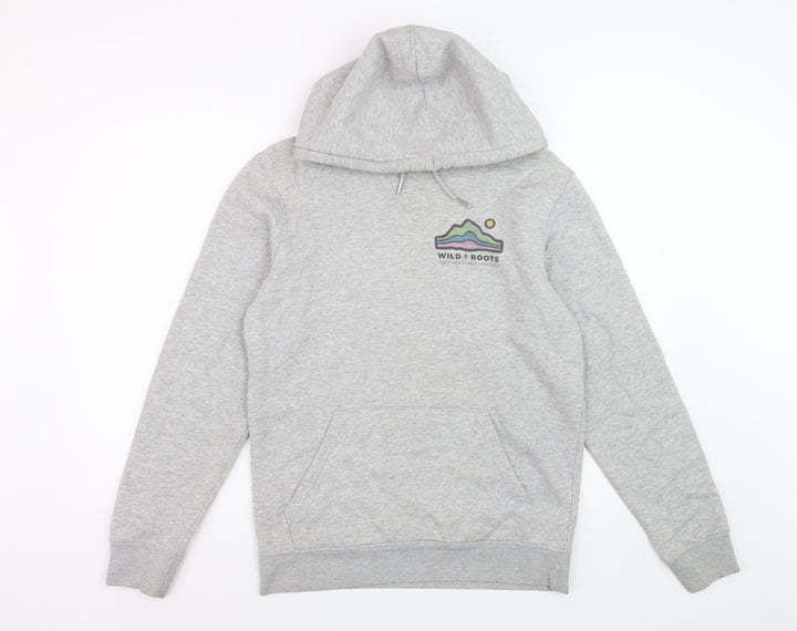 Banana Industries Mens Grey XS Pullover Hoodie Outdoor Graphic