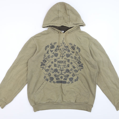 Nike 6.0 Men's Green Pullover Hoodie M Graphic Print Sportswear