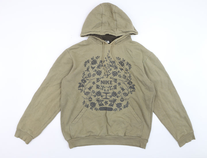 Nike 6.0 Men's Green Pullover Hoodie M Graphic Print Sportswear