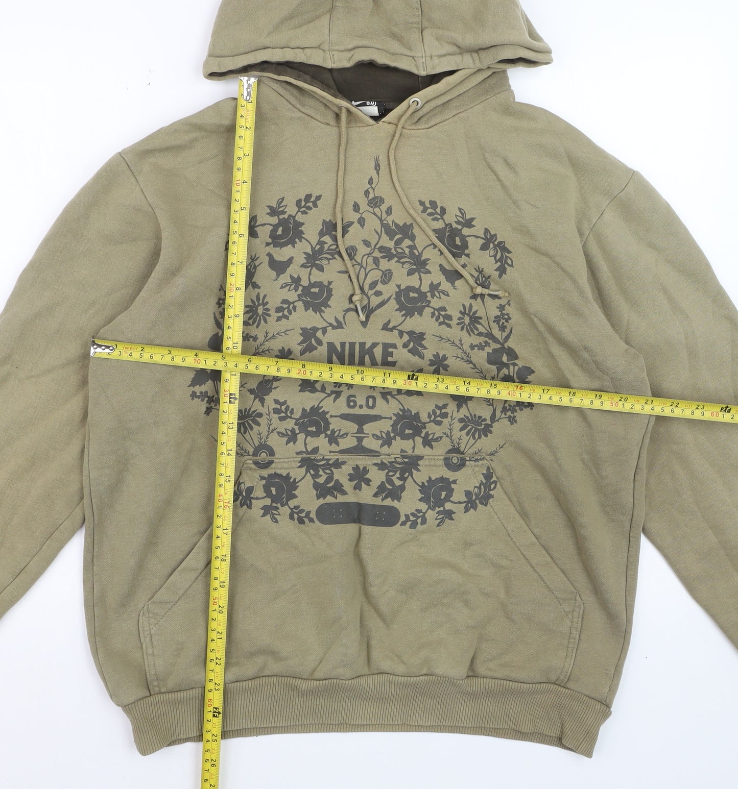 Nike 6.0 Men's Green Pullover Hoodie M Graphic Print Sportswear