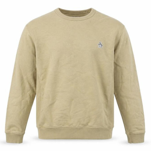 Original Penguin by Munsingwear Men's Beige Crew Neck Sweatshirt Size S