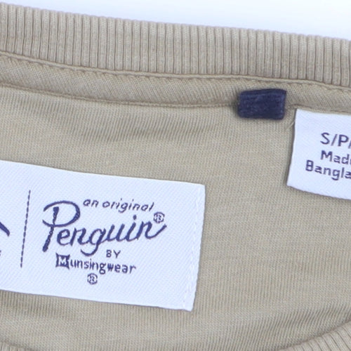 Original Penguin by Munsingwear Men's Beige Crew Neck Sweatshirt Size S