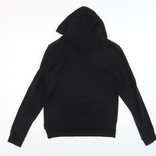 Puma Womens Black Hoodie UK 12 Pullover Hooded Sweatshirt