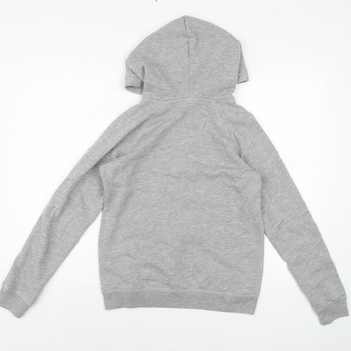 Jack Wills Women's Grey Pullover Hoodie UK 8 Cotton Blend