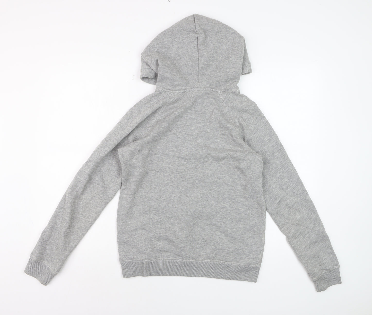 Jack Wills Women's Grey Pullover Hoodie UK 8 Cotton Blend