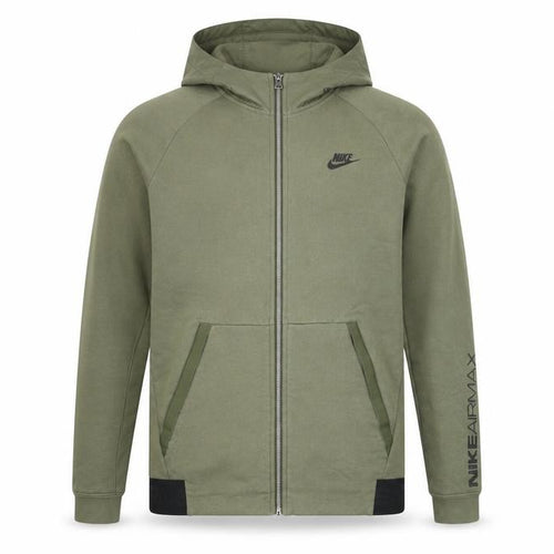 Nike Air Max Men's Green Hooded Full Zip Jacket Size M