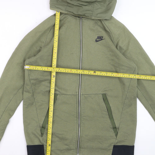 Nike Air Max Men's Green Hooded Full Zip Jacket Size M