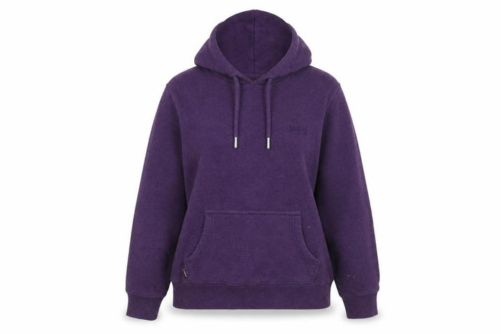 Superdry Women's Purple Pullover Hoodie UK 14 Cotton Blend