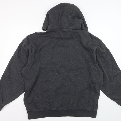 Lonsdale Men's Black 3XL Pullover Hoodie with Logo Print