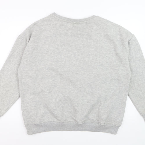 Peanuts Women Grey Snoopy Good Vibes Sweatshirt XL Casual