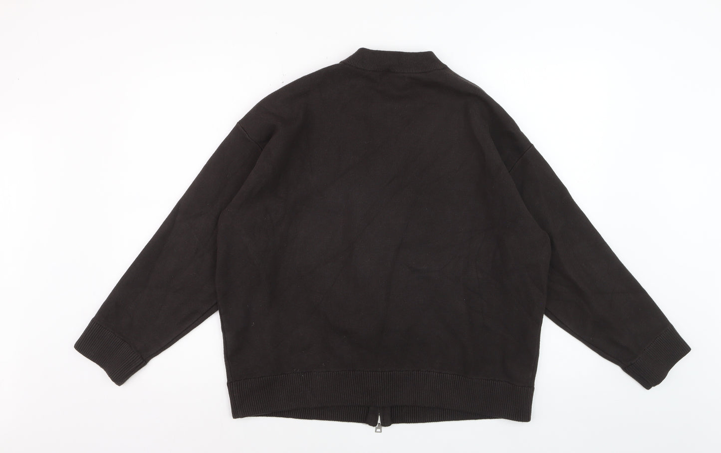 Zara Men's Black Bomber Jacket Size M Viscose Blend Casual