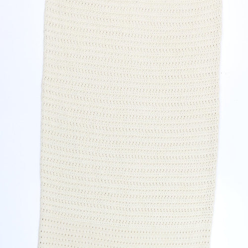 F&F Women’s Beige Crochet Midi Slip Dress Size M